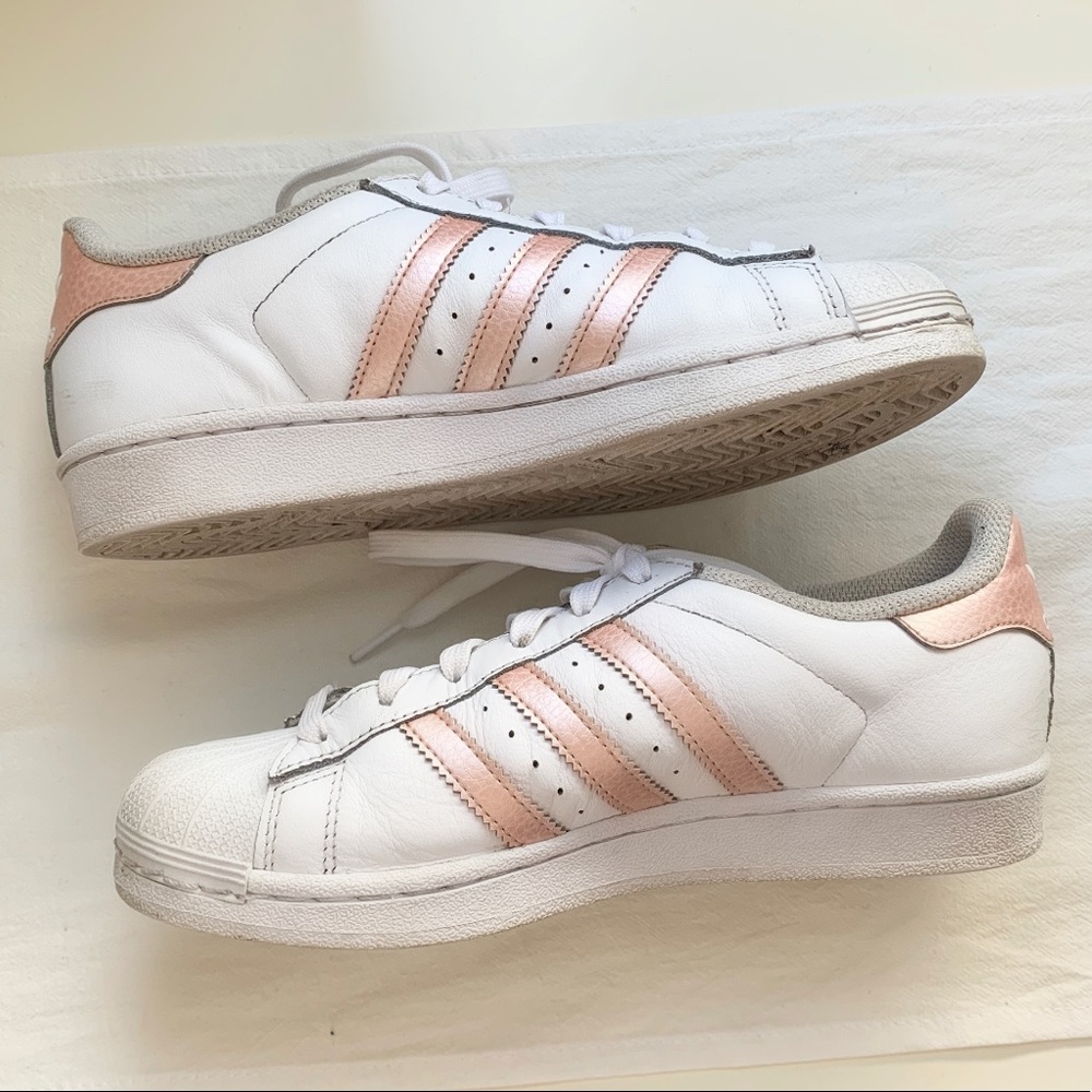 Adidas Rose Gold Superstars